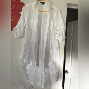 Thread Story White Sheer Blouse
